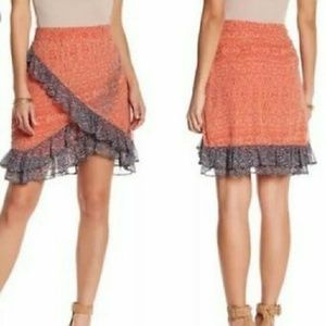 New Free People Womens Around The World Wrap Skirt